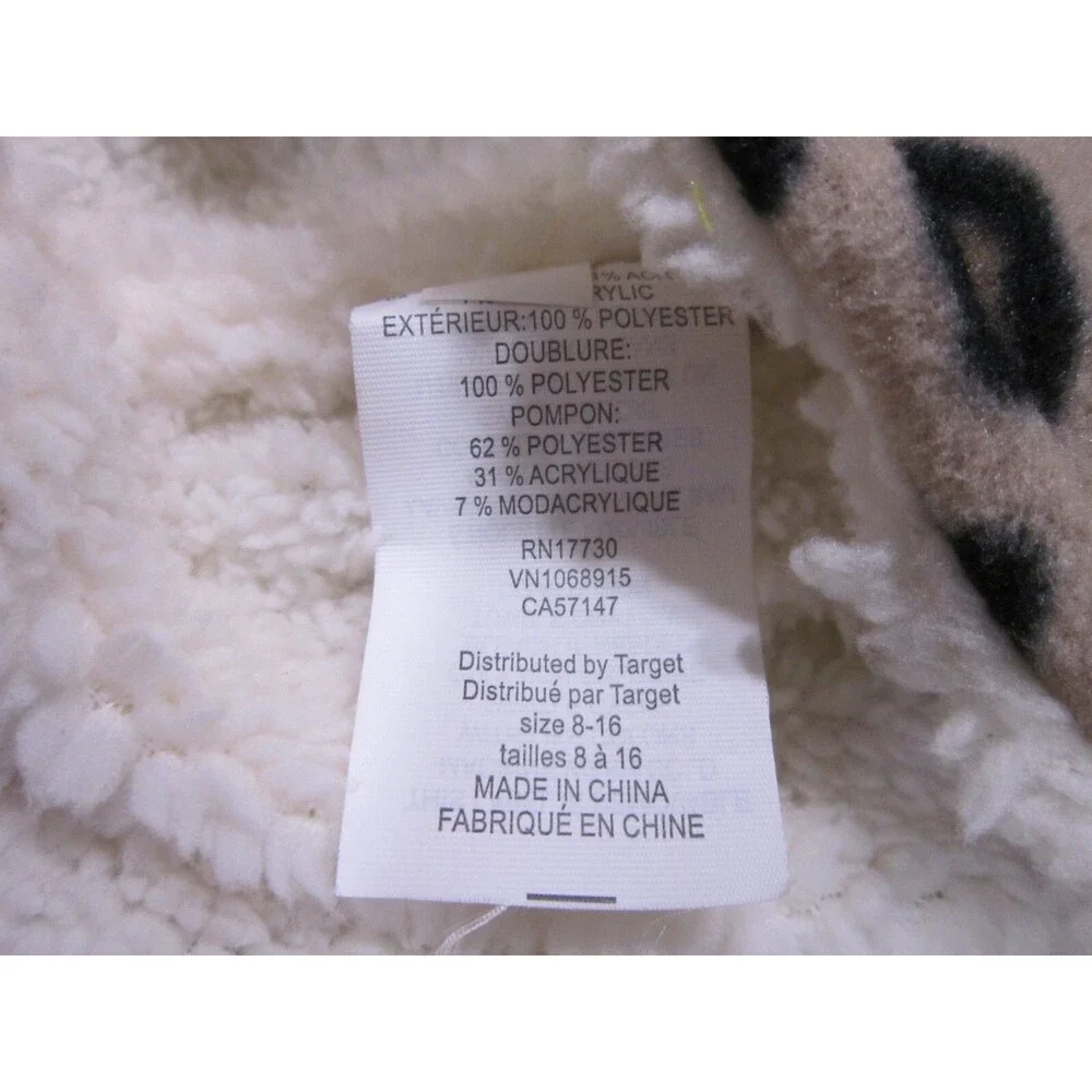 Target Hat and Scarf Animal Print Set Size 8-16 RN 17730